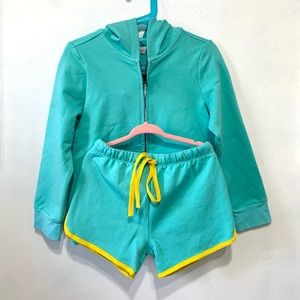 GIGGLE Hoddie and Shorts Set